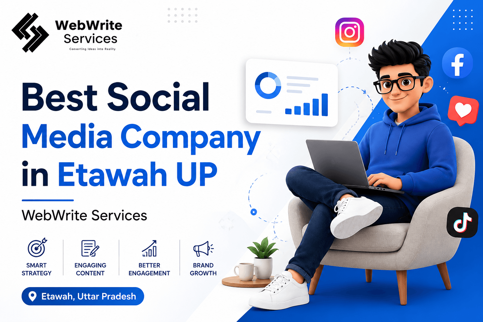Best Social Media Company in Etawah UP – WebWrite Services